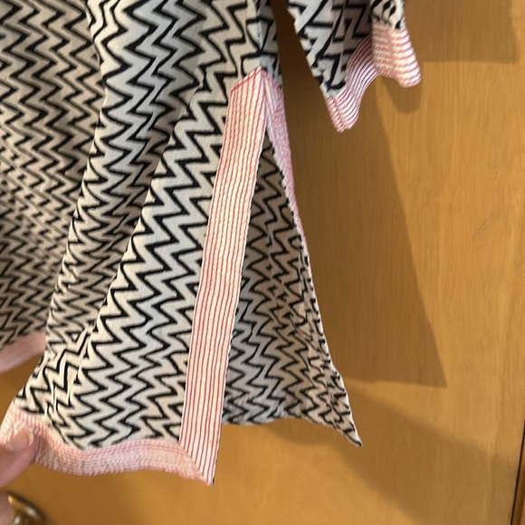 Gretchen Scott Women’s ZigZag Chevron Print Cotton Tunic Top Size Medium - Picture 5 of 10